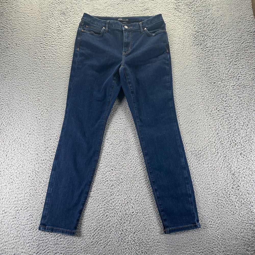 Simply Vera Vera‎ Wang Jeans Womens 10 Blue Cotton Denim Skinny Leg Workwear